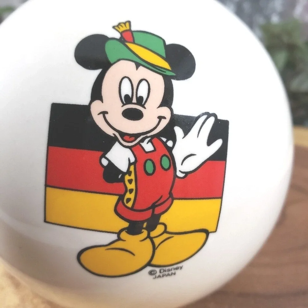 Very Rare Disneyland Paris Round‎ Mickey Mouse Bank with Four Mickey characters